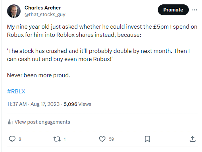 Charles Archer tweet